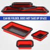 12 Pcs Collapsible Magnetic Parts Tray Set 3 Size,Multicolor