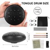 Zungentrommel, Regentrommel, Tongue Drum, 6 Zoll 11 Noten, Stahlzungentrommel, Handpan