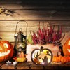 LOKIPA Halloween Wooden Decoration, Light Autumn Table Decoration for Halloween