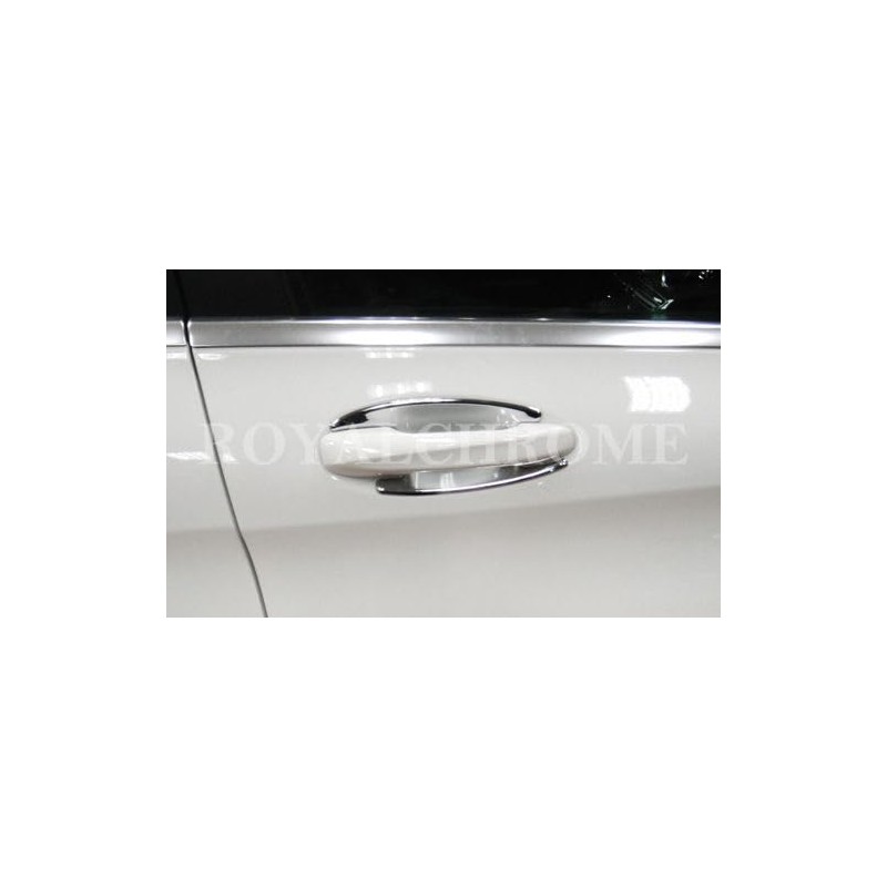 UNICUS Chrome Door Handle Recess Insert Cups 4X Compatible with