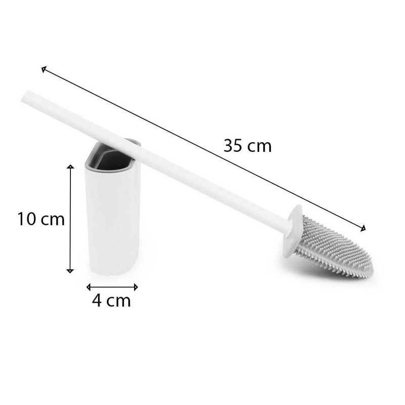 PARENCE brosse Toilet, White, M