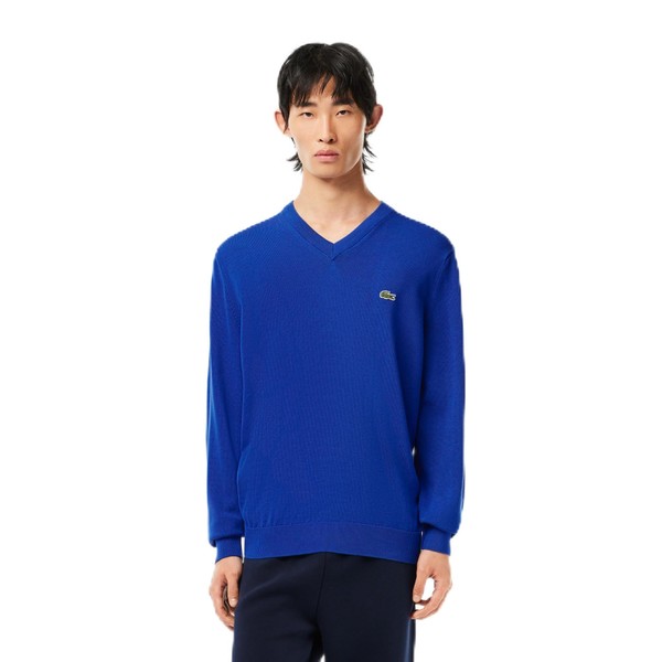Lacoste Men's Core Collection Regular Fit V-Neck Long Sleeve Classic