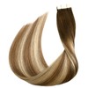SURNEL Tape-In Real Hair Extensions 40 cm Balayage Brown Tape