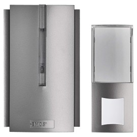 EMOS P5760 Wireless Doorbell Set with Repeater Unlimited Range and USB Output / 5-Level Volume up to 85 dB / LED Display / 16 Melodies / Memory Function