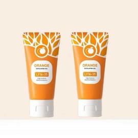 Natural Orange Peel Gel - Gentle Exfoliation for Face & Body - 50g:_2 pcs
