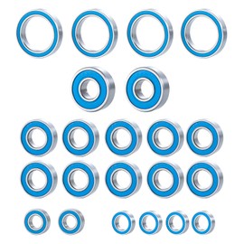 BRKRC 22PCS Steel Seal Ball Bearing Kit for Arrma 1/8 6S, Kraton 6s, Typhon 6s, Senton 6s & Outcast 6s BLX RC Crawler Car Upgrade Parts