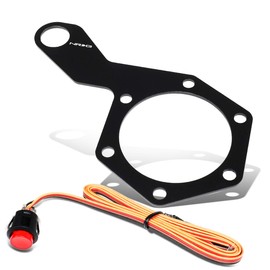 NRG Innovations WSS-100BK Black Steering Single Switch (Extended Kit)