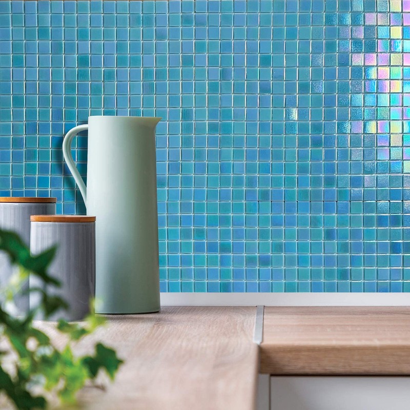 DICOFUN 2 Sheet Rainbow Peel and Stick Backsplash for Kitchen