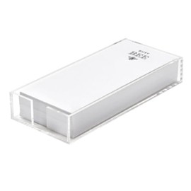 Santa Barbara Design Rectangular Acrylic Notepaper Holder with 125 Sheets Heavyweight Paper, 10" x 4.5", Busy Bee