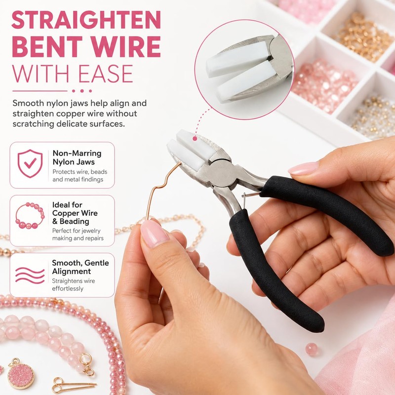 Nylon Jaw Pliers for Jewelry Making, Soft Jaw Pliers for