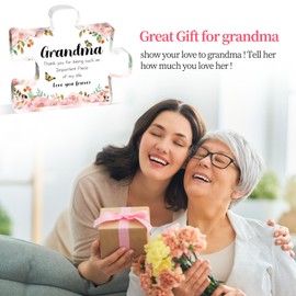 Grandma Gifts, Grandma Birthday Gift, for Grandma Grandmother, Puzzle-Shaped Acrylic Plaque Gifts