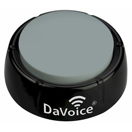 DaVoice Dog Buttons for Communication, Recordable Button for a Cat Dog Talking Button Set, Dog Communication Buttons, Dog Command Buttons Pet Buttons for Talking Speaking Push Buttons to Talk (Gray)