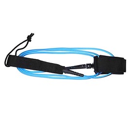 VGEBY Surfboard Leash, 6 ft 5.5 mm Straight Rope TPU Surf SUP Board Leash with Velcro Fastening Metal Double Swivel for Longboard, Paddleboard, Surfboards