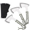 Stainless Steel Axe With Sheath 3pcs/Sethead weight: 1LB, Axe Head