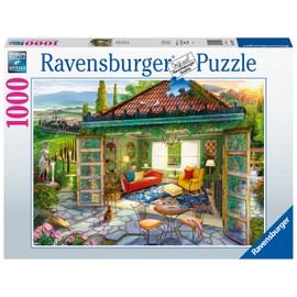 Ravensburger Tuscan Oasis 1000 Piece Jigsaw Puzzle for Adults - 16947 - Every Piece is Unique, Softclick Technology Means Pieces Fit Together Perfectly, 27 x 20 inches (70 x 50 cm) When Complete.