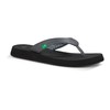 Sanuk Women's Yoga Mat Flip Flop, Charcoal, 5 M US