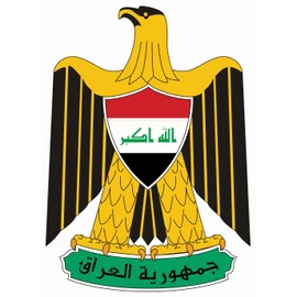 Car Sticker "Iraq Coat of Arms" Contour Cut Approx. 11 x 7 cm