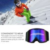 Outdoor Ski Goggles Double Layer Anti Fog Windproof Large View