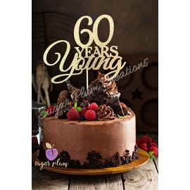 Decoración para tartas de 60 años