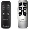Replacement Remote for beautyrest Simple Motion Adjustable Bed (2021 Silver