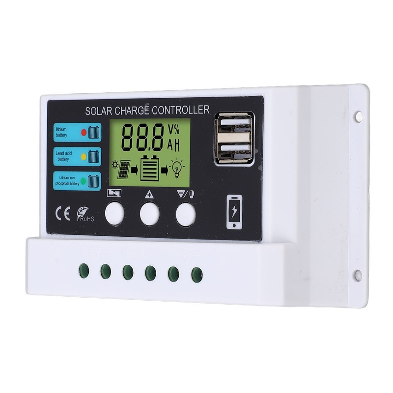 Solar Controller Industrial Chip LCD Display Overload Protection Solar Regulator