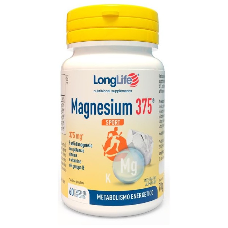 LongLife Magnesium 375® Sport | Energia e funzione muscolare |