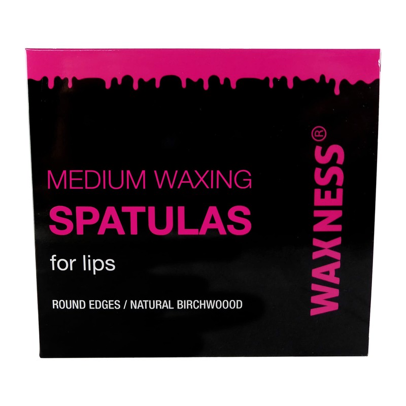 Waxness Medium Waxing Wooden Spatula Applicator for Lips 100 pcs