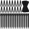 33 Pcs Tree Stake Kits, 16pcs 9.4 inch Black Tree