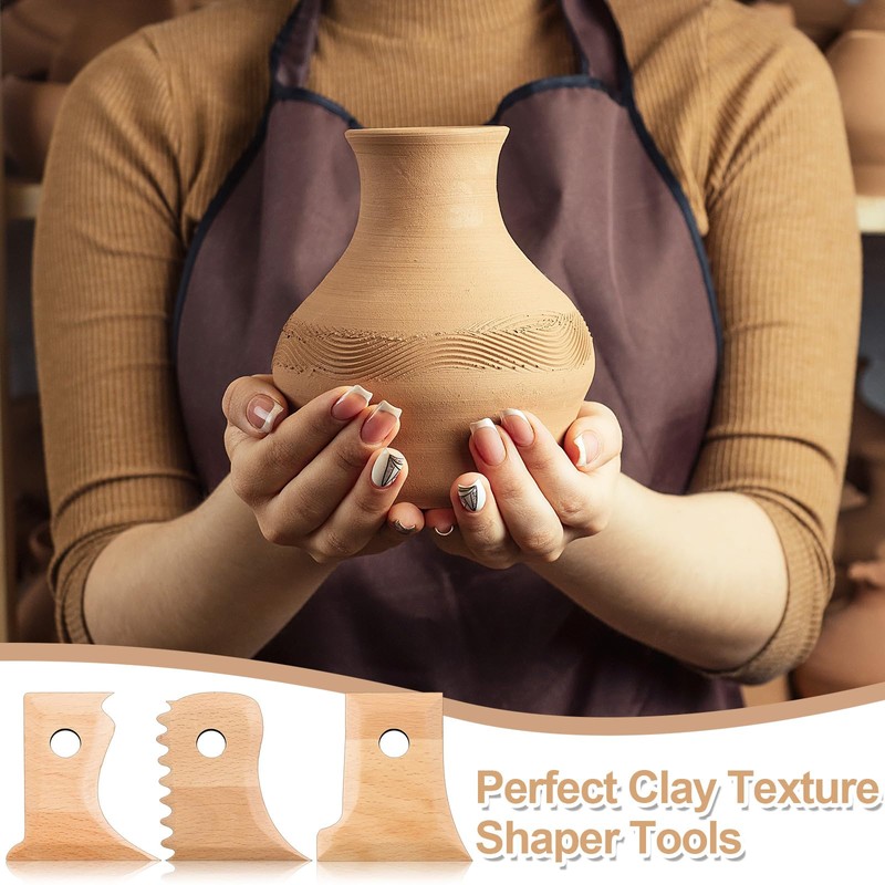 GlikCeil 20 Pieces Pottery Ribs Pottery Tools Pottery Foot Shaper