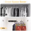 [2 Pack], Multi-Clip Pants Hangers with 10 Clips, Metal Yoga