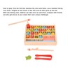 Wooden Magnetic Fishing Game Safe Letters Cognition Preschool Gift for