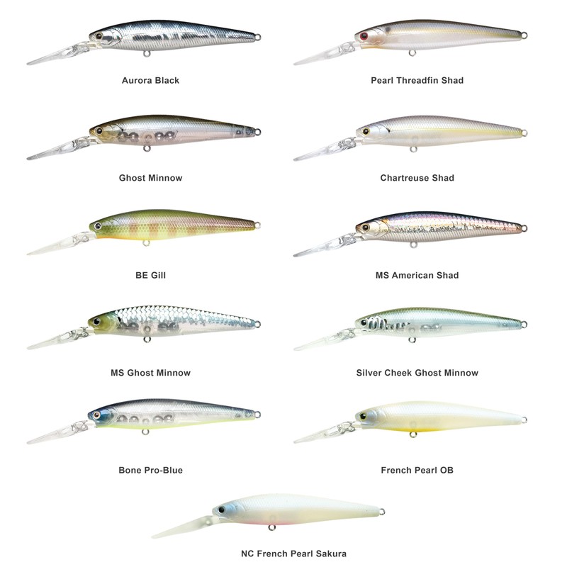 Lucky Craft Staysee 90SP Version 2 Bait (Ghost Minnow, 3-1/2-Inch)