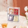ELLDOO 2 Drawers Tea Bag Organizer, Clear Acrylic Stackable Tea