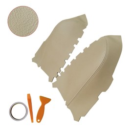 CARBBIA Front Door Panel Center Console Lid Armrest Cover Compatible with Honda Pilot 2009 2010 2011 2012 2013 2014 2015, Beige