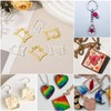 sourcing map 40Pcs Alloy Open Bezel Pendants, Frame Shape Open