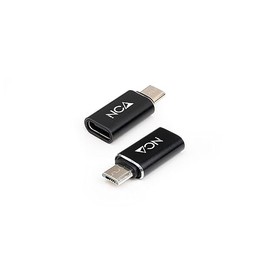NANOCABLE 10.02.0014 – Micro USB to USB-C Adapter, Micro B Male to USB-C Female, Black