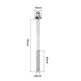 sourcing map Drum Tension Rods 24mm x 90mm for Bass Drum Hardware Parts Accessory Pack of 2