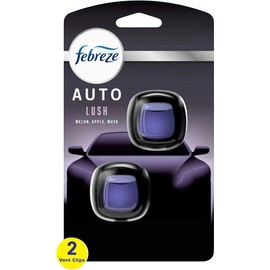 Febreze Car Air Freshener Vent Clips - 2 Clips - 0.07 Fl Oz (Lush)