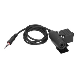 Estink U94 PTT Cable Plug Headset Adapter for YAESU Vertex VX?6R/VX?7R Walkie Talkie