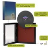 Rustic State Vinyl Record Frame with Front Cover for Album