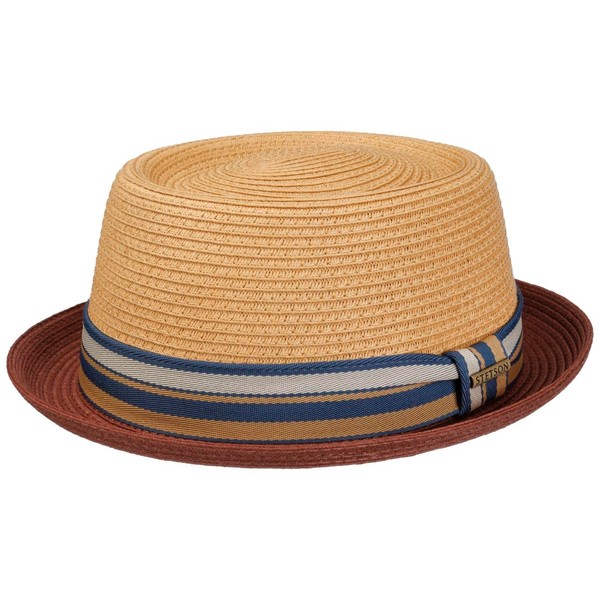 Stetson Licano Pork Pie Straw Hat UV Protection 40 Toyo