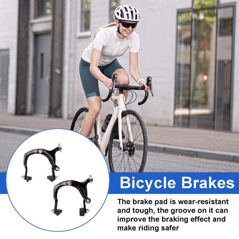 Bike Brake, Front and Rear Bike C Brake Caliper, Aluminum
