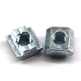 20pcs 4040 M6 Slide T Nuts Carbon Steel Metric Thread Hammer Head T Slot Nut for Aluminum Extrusion Profiles