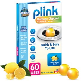 Compac Home Plink Garbage Disposal Cleaner and Deodorizer 60ct VALUE PACK - Lemon