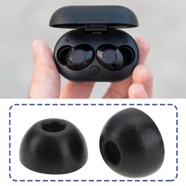 VGOL 3 Pairs of Memory Foam Ear Plugs Ear Plugs Foam Earplugs Compatible with Raycon The Everyday Bluetooth Wireless Earbuds Size SML Black