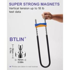 BTLIN Fridge Magnets Extra Strong, Large Heavy Duty Magnetic Push Pins for Ki...