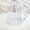 Mini Clear Plastic Beer Mug Shot Glasses- 1.75" Tall -