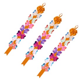 QUUPY 12Pcs Hair Bow Holder Organizer Hair Accessories Storage Headband Display Hanger Hanging Jewelry Organizers for Baby Girls Room Door Wall (Mix Color)