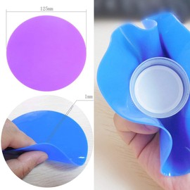 LKXHarleya Set of 3, Silicone Jar Grip, Multi-purpose Jar Gripper Pads Bottle Lid Openers Round Kitchen Coasters (White)