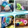 Extra Large Pool Toy Float Storage Net with 20 Windproof